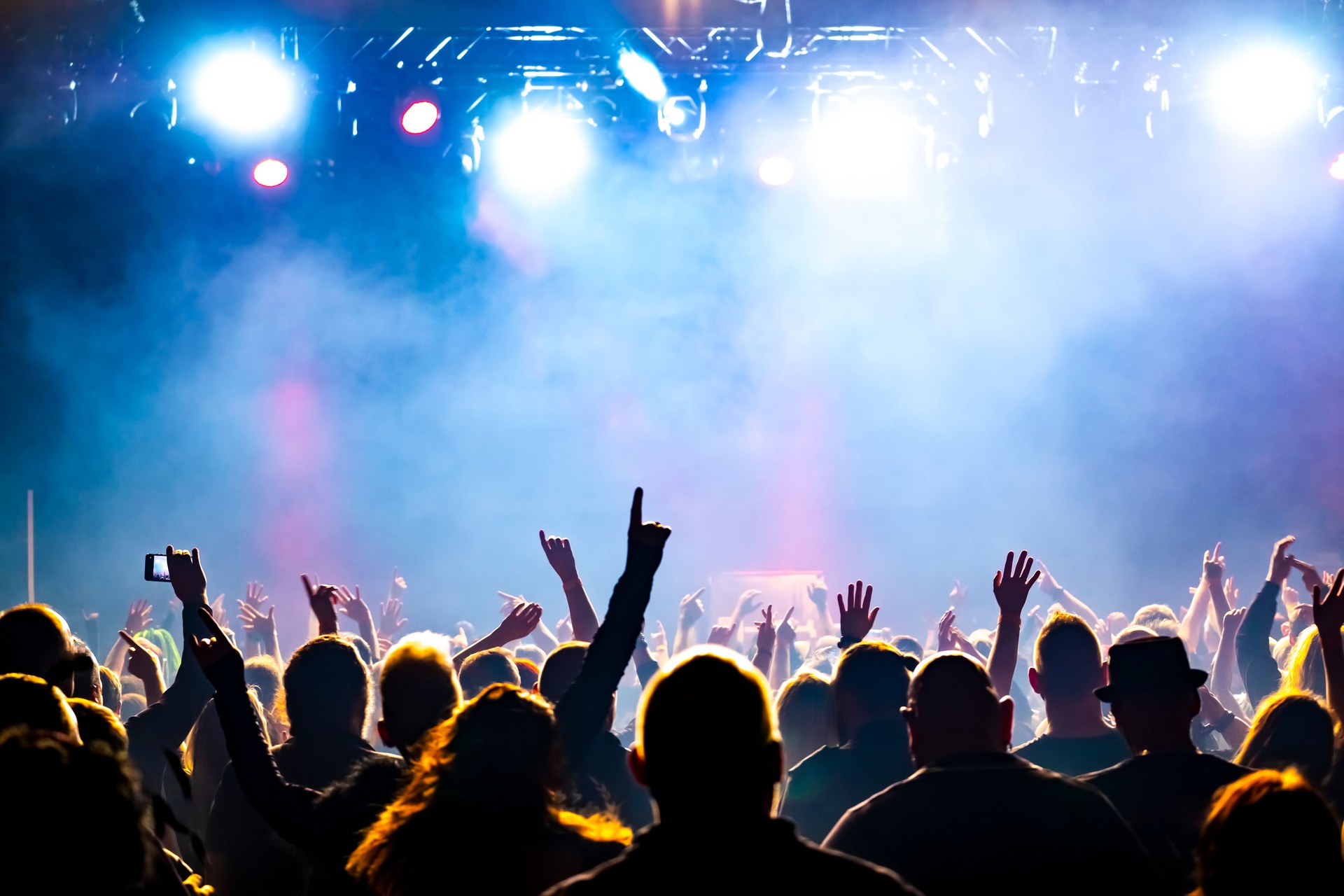 Multitud de personas bailando en un concierto